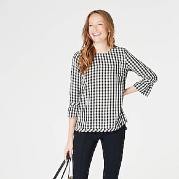 J. Jill Plaid Blouse - Picture 2 of 5